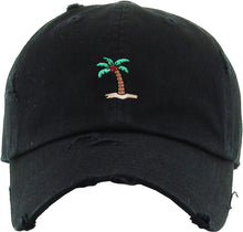 Load image into Gallery viewer, Vintage Dad Hat Palm Tree Embroidery
