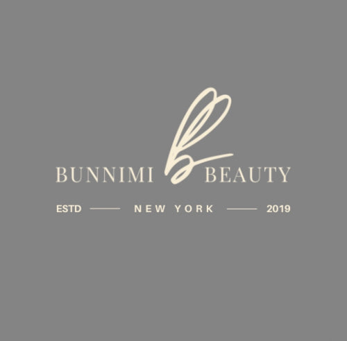 Bunmini Beauty logo on a gray background